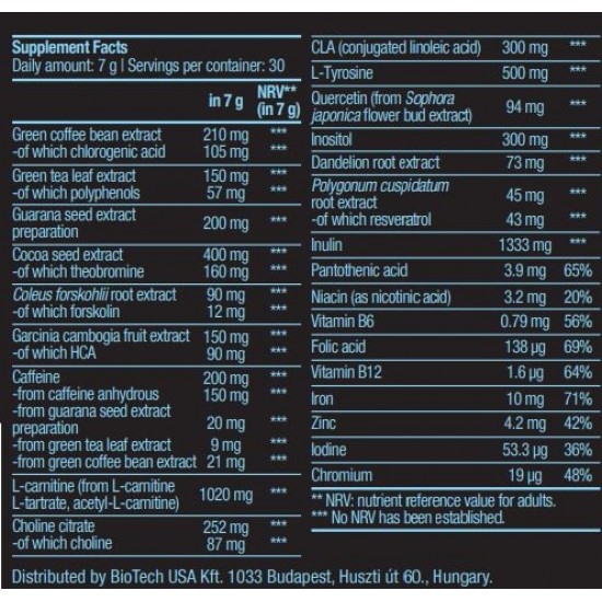 BIOTECH USA Black Burn Drink Powder - 210 gr